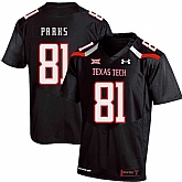 Texas Tech Red Raiders 81 Dave Parks Black College Football Jersey Dzhi,baseball caps,new era cap wholesale,wholesale hats